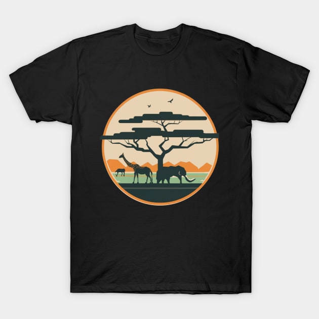 Animal kingdom - Minimalist T-Shirt by AnimeVision